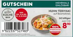 Billa Huhn teriyaki Angebot