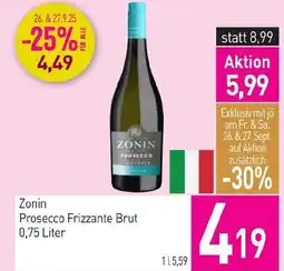 Sutterlüty Zonin prosecco frizzante brut Angebot