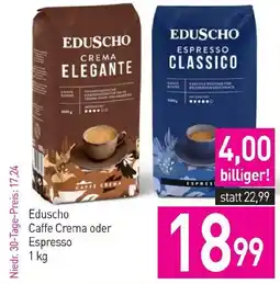 Sutterlüty Eduscho caffe crema oder espresso Angebot