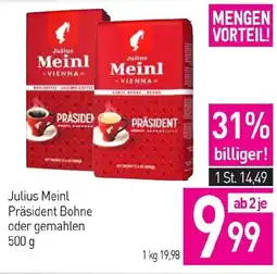 Sutterlüty Julius meinl präsident bohne oder gemahlen Angebot