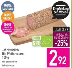Sutterlüty Ja! Natürlich Bio Pfeffersalami Angebot