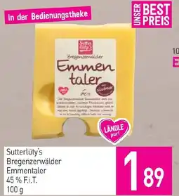 Sutterlüty Sutterlüty's bregenzerwälder emmentaler Angebot