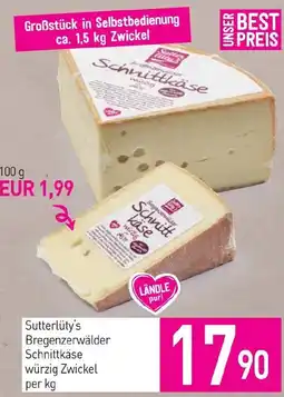 Sutterlüty Sutterlüty's bregenzerwälder schnittkäse würzig zwickel Angebot