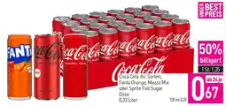 Sutterlüty Coca cola, fanta orange, mezzo mix oder sprite full sugar dose Angebot