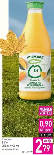 Sutterlüty Innocent Säfte Angebot