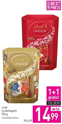 Sutterlüty Lindt lindorkugeln Angebot