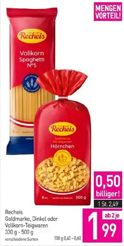 Sutterlüty Recheis Goldmarke, Dinkel oder Vollkorn Spaghetti Angebot