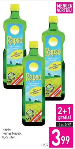 Sutterlüty Rapso Reines Rapsöl Angebot