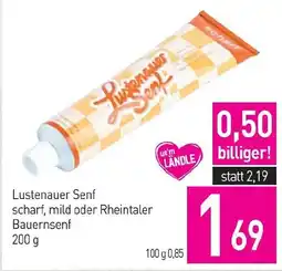 Sutterlüty Lustenauer Senf scharf, mild oder Rheintaler Bauernsenf Angebot