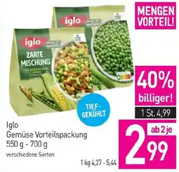 Sutterlüty Iglo Gemüse Vorteilspackung Angebot