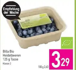 Sutterlüty Billa bio heidelbeeren Angebot