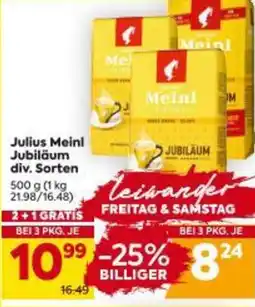 Billa Julius Meinl Jubiläum Angebot