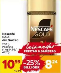 Billa Nescafé Gold Angebot