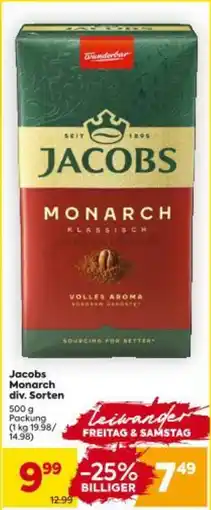 Billa Jacobs Monarch Angebot
