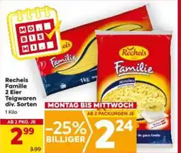 Billa Recheis Familie 2 Eier Teigwaren Angebot