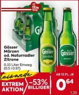 Billa Gösser Märzen od. Naturradler Zitrone Angebot