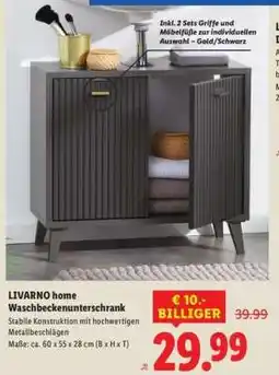 Lidl LIVARNO home Waschbeckenunterschrank Angebot