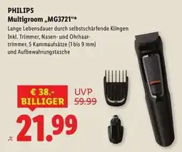 Lidl PHILIPS Multigroom „MG3721“ Angebot