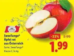 Lidl SweeTango Äpfel rot aus Österreich Angebot