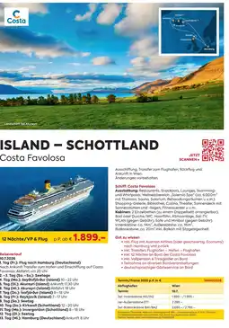 Billa Reisen Island schottland Angebot