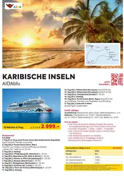 Billa Reisen Karibische inseln aidablu Angebot