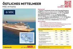 Billa Reisen Östliches mittelmeer msc armonia Angebot