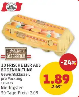 PENNY 10 frische eier aus bodenhaltung Angebot