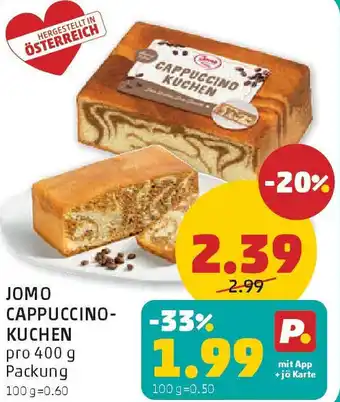 PENNY Jomo Cappuccinokuchen Angebot