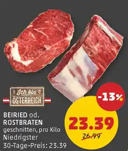 PENNY Beiried od. Rostbraten Angebot