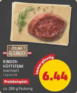 PENNY Rinderhüftsteak Angebot