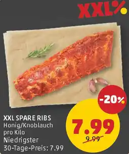 PENNY XXL SPARE RIBS Honig/Knoblauch Angebot