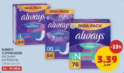 PENNY Always slipeinlagen Angebot