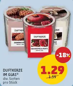 PENNY Duftkerze im glas Angebot