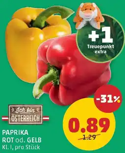 PENNY PAPRIKA ROT od. GELB Angebot