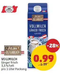 PENNY Vollmilch Angebot