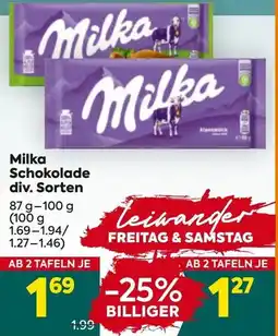 Billa Corso Milka Schokolade Angebot