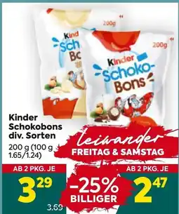 Billa Corso Kinder Schokobons Angebot