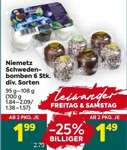 Billa Corso Niemetz Schweden- bomben Angebot