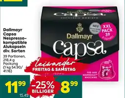 Billa Corso Dallmayr Capsa Nespresso- kompatible Alukapseln Angebot