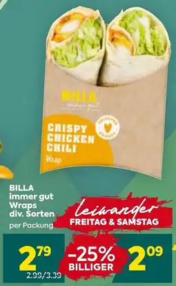 Billa Corso BILLA immer gut Wraps Angebot