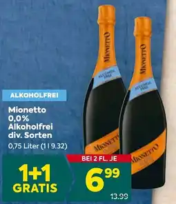 Billa Corso Mionetto 0,0% Alkoholfrei Angebot