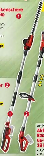 Zgonc Akku teleskop heckenschere gc hh 18/45 li Angebot