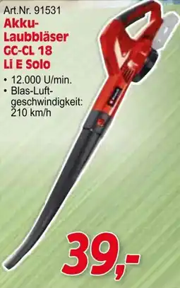 Zgonc Akku Laubbläser Angebot