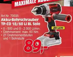 Zgonc Akku bohrschrauber tp-cd 18/60 Angebot