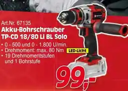 Zgonc Akku-Bohrschrauber TP-CD 18/80 Angebot