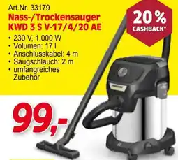 Zgonc Nass-/Trockensauger KWD 3 S V-17/4/20 AE Angebot