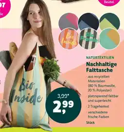 Denn's Biomarkt Nachhaltige Falttasche Angebot
