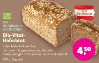 Denn's Biomarkt Bio-Vital- Haferbrot Angebot