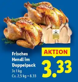 Lidl Hendl im Doppelpack Angebot