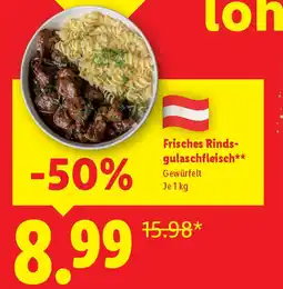 Lidl Rinds gulaschfleisch Angebot